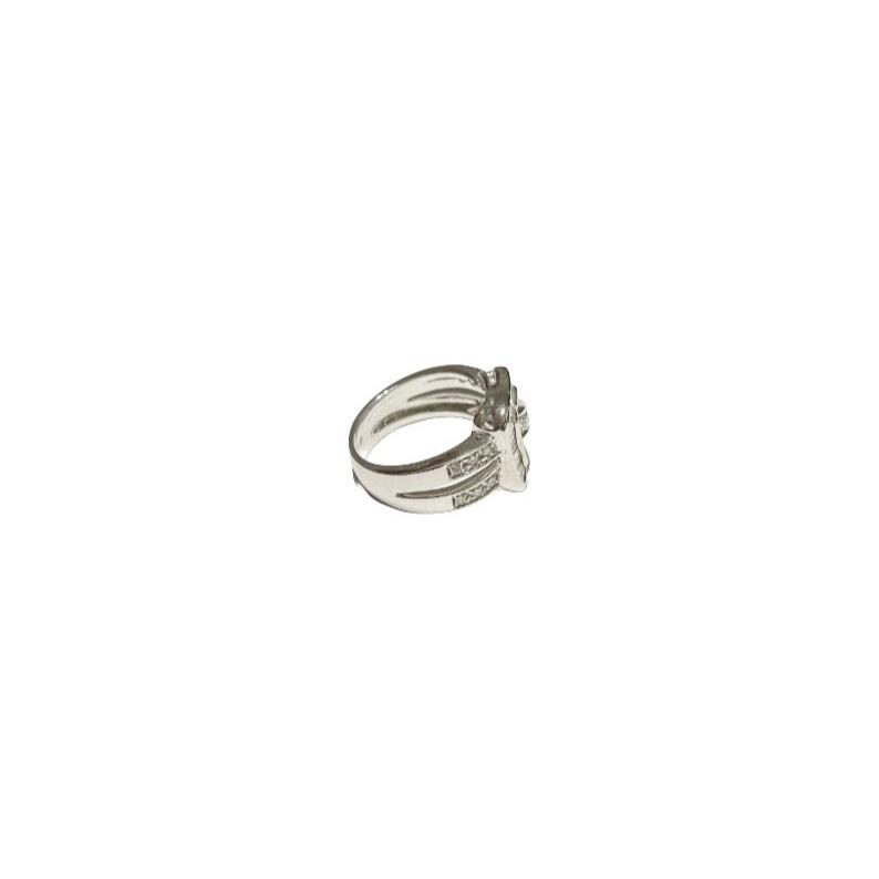 ANILLO ORO BLANCO 18K Y DIAMANTES