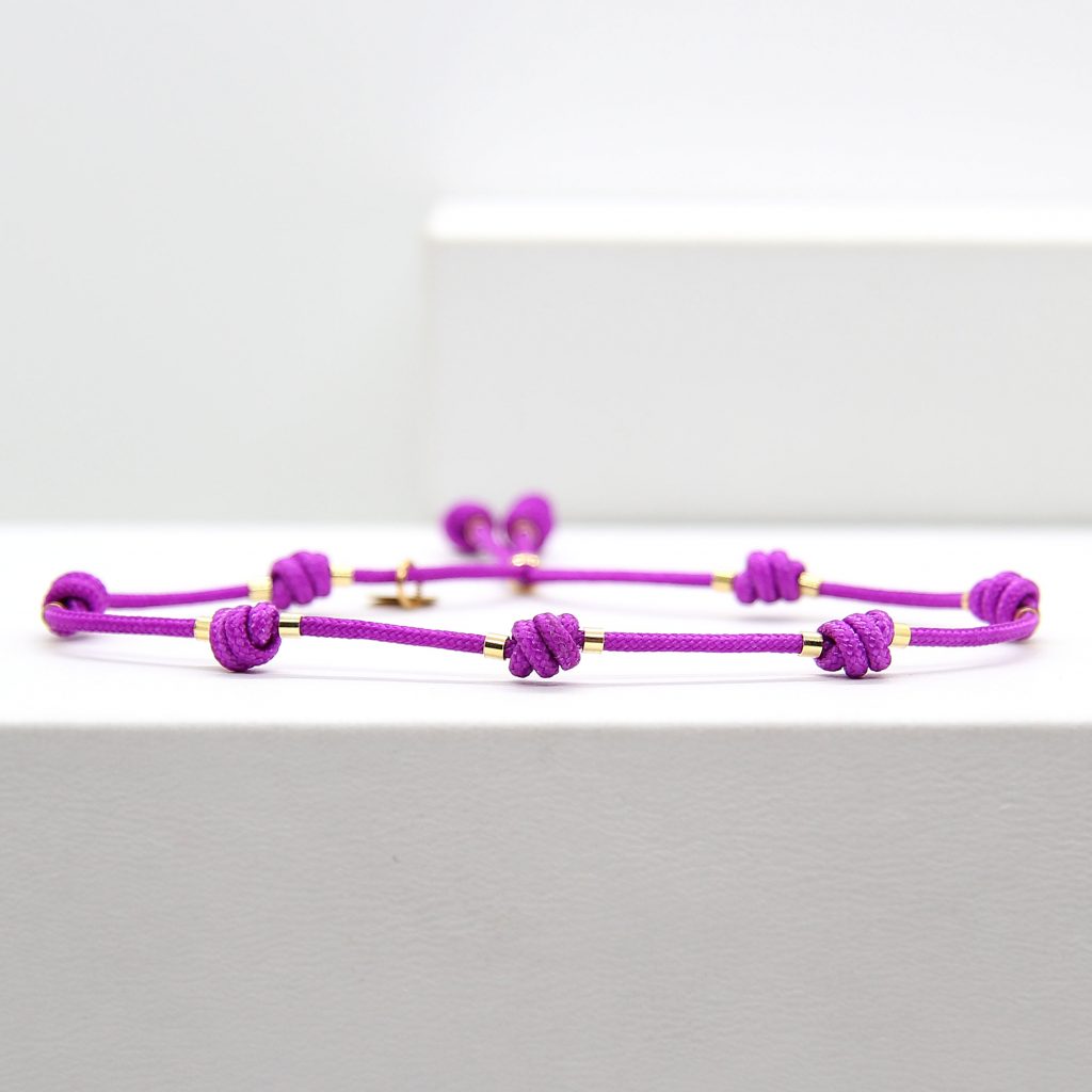 Pulsera DE LA SUERTE Malva