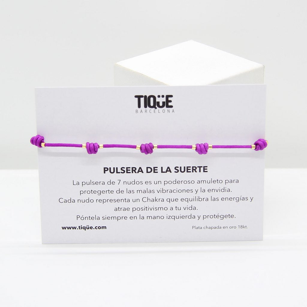 Pulsera DE LA SUERTE Malva