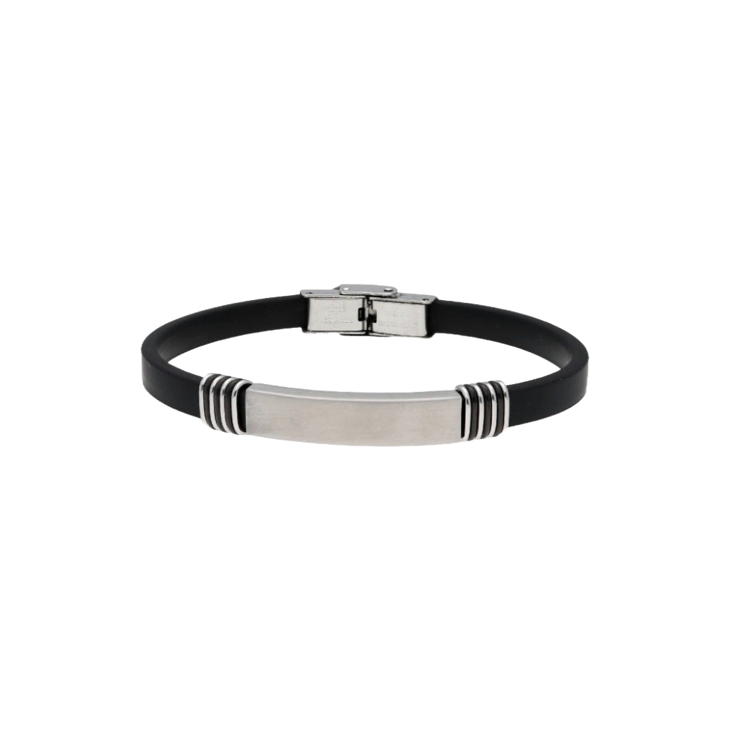 Pulsera piel y acero - 84BA713