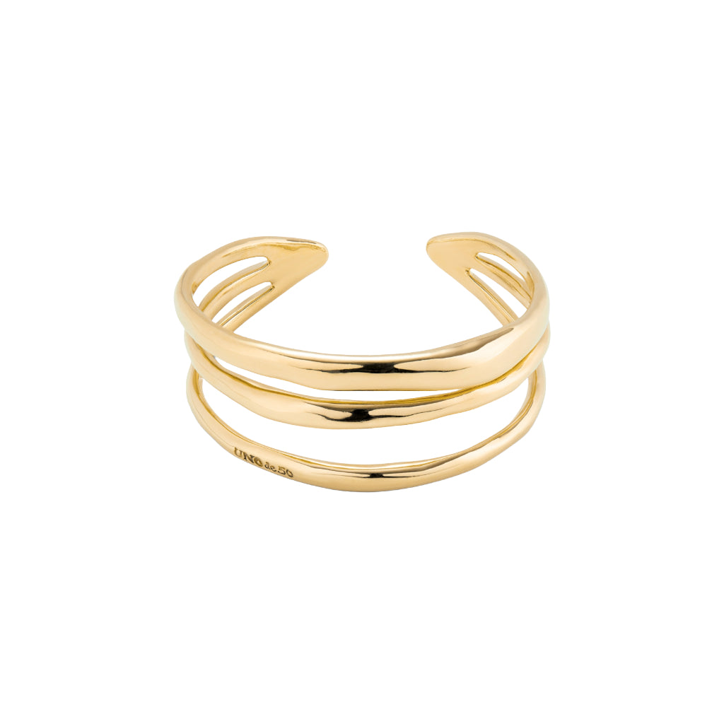 18k gold plated rigid bracelet