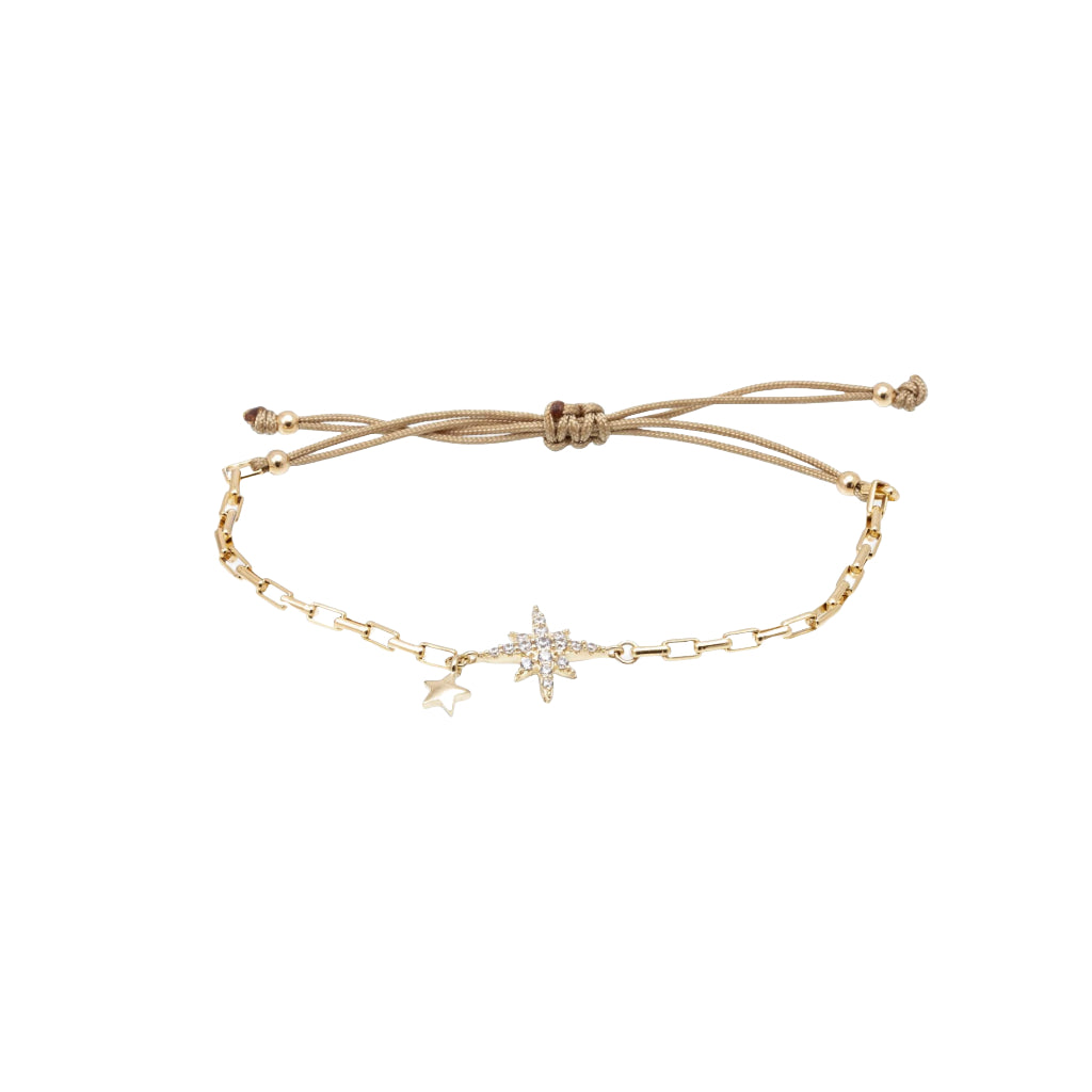 Pulsera STELA en plata dorada