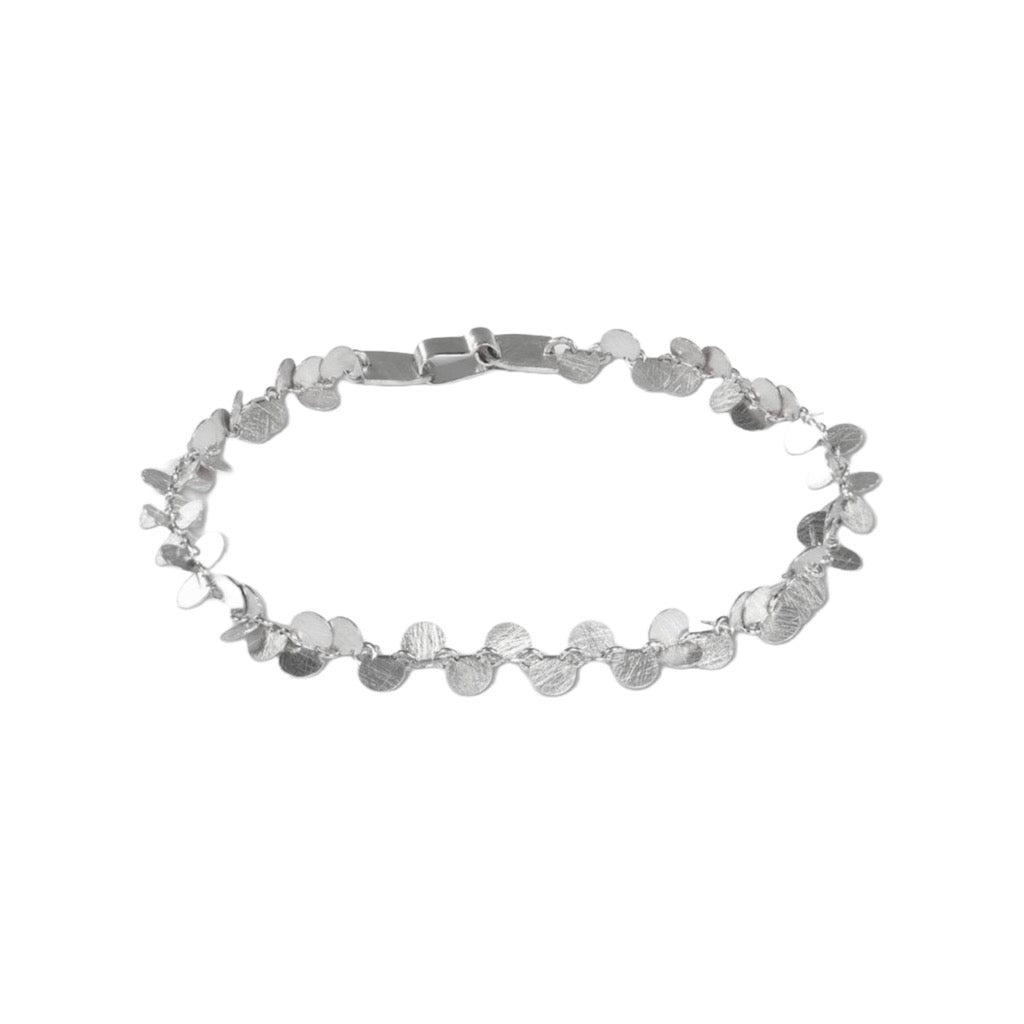 Braçalet plata Papallones 19cm