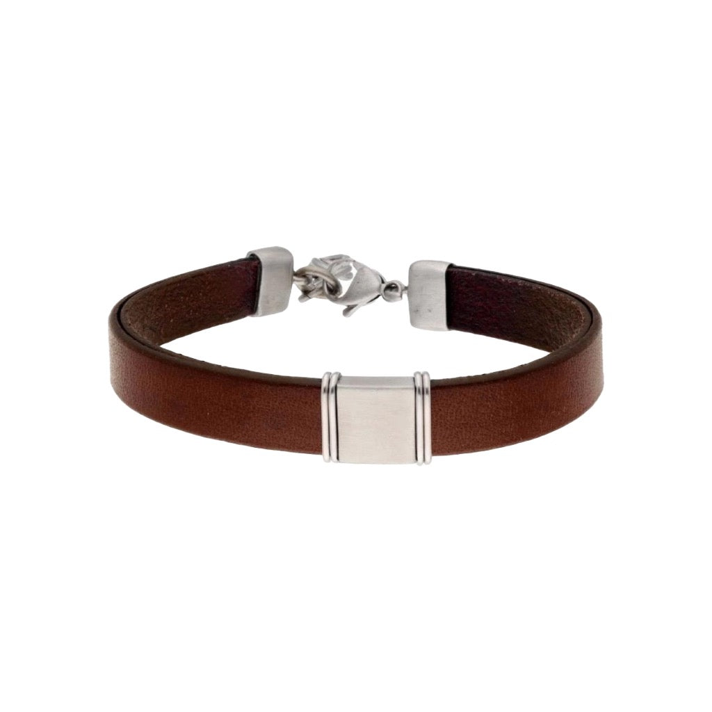 Polsera acer i pell - 84BA1557-M