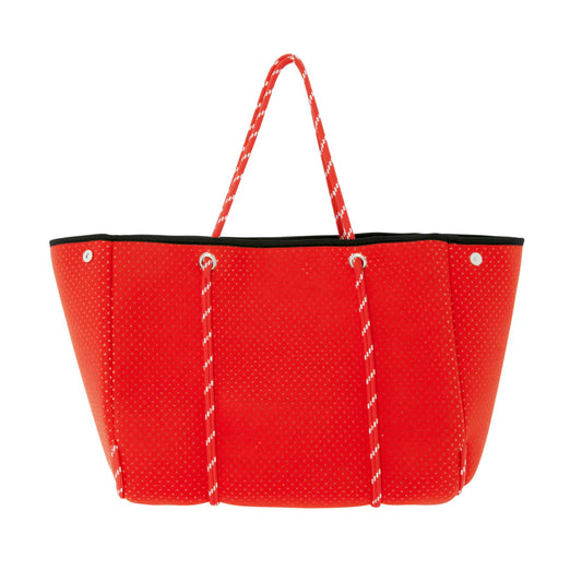 VANYLU CLASSIC. BOLSO DE NEOPRENO CUERDAS NÁUTICAS CORAL ROJIZO