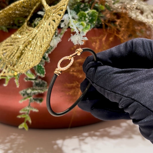 Esclava oro Rosa 18ktes y Diamantes