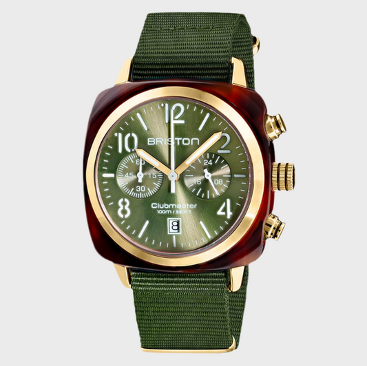 CLUBMASTER CLASSIC - CHRONO - GOLD - VERD OLIVA