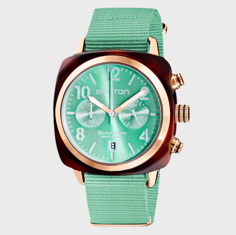 CLUBMASTER CLASSIC - CHRONO - GOLD - VERD AIGUA
