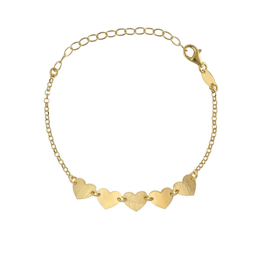 Pulsera corazón El Gesto en Plata