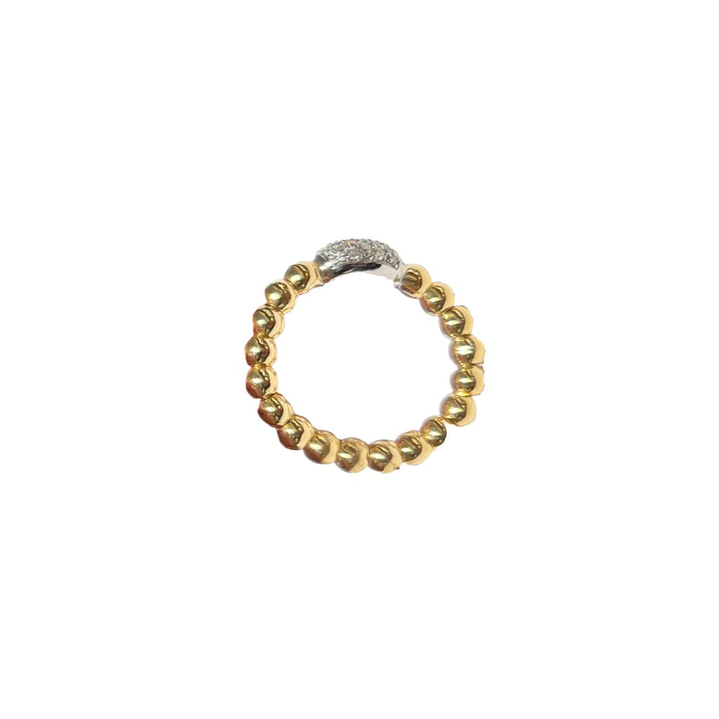 ANELL OR GROC 18K I DIAMANTS