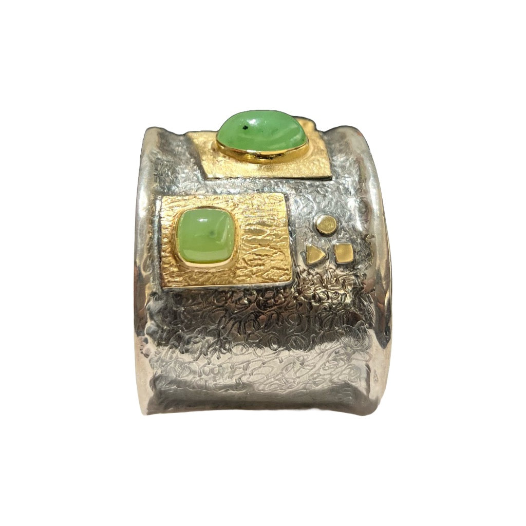 ESCLAVA PLATA I OR 18K I JADE