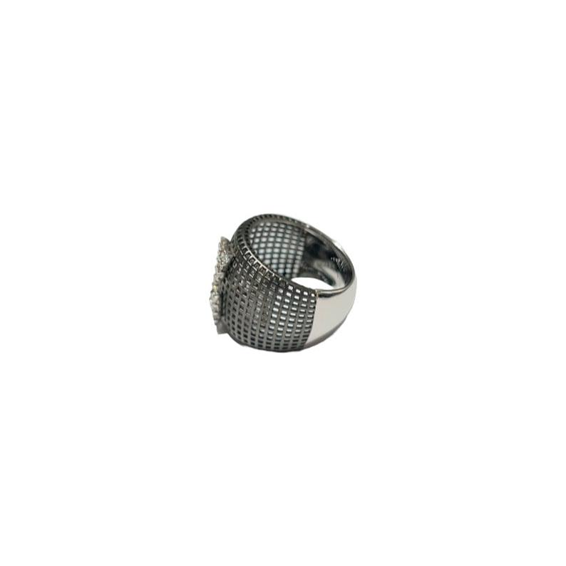 ANELL OR BLANC 18K I DIAMANTS