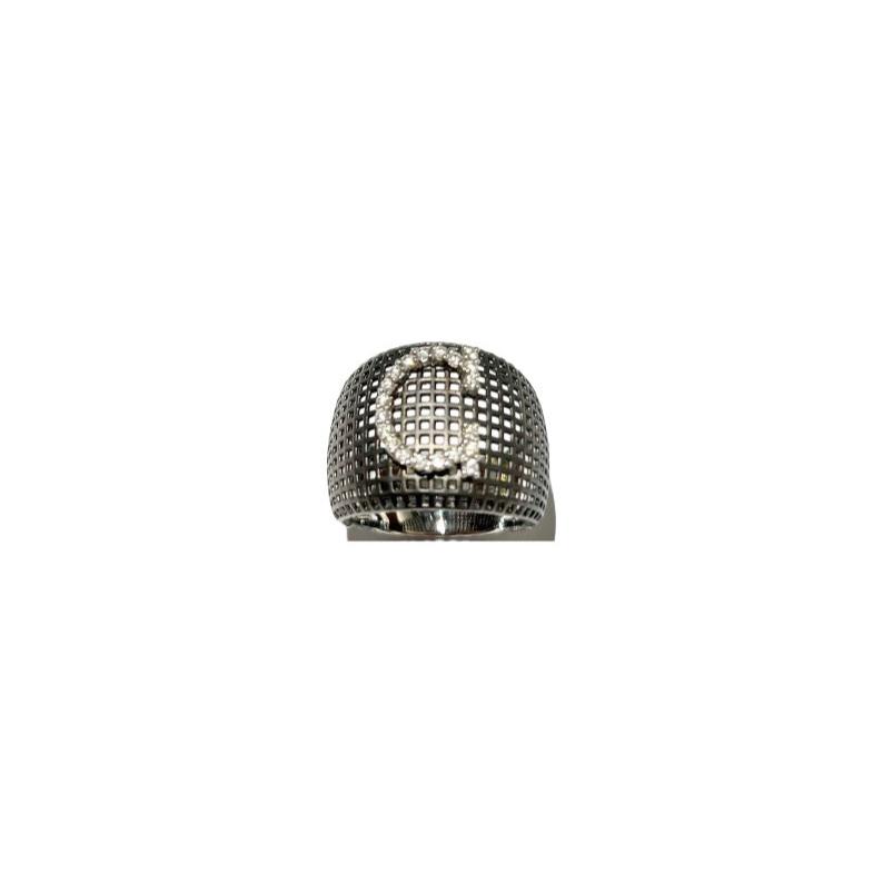 ANELL OR BLANC 18K I DIAMANTS