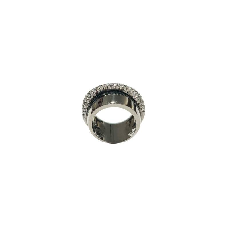 ANELL OR BLANC 18K I DIAMANTS