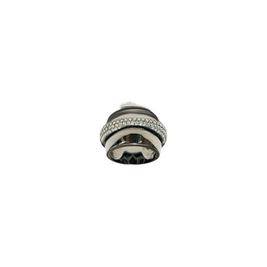 ANELL OR BLANC 18K I DIAMANTS