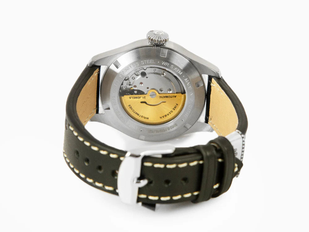 Iron Annie Cockpit Automatic Watch, Black, 42 ​​mm, Leather Strap, Day, 5162-2