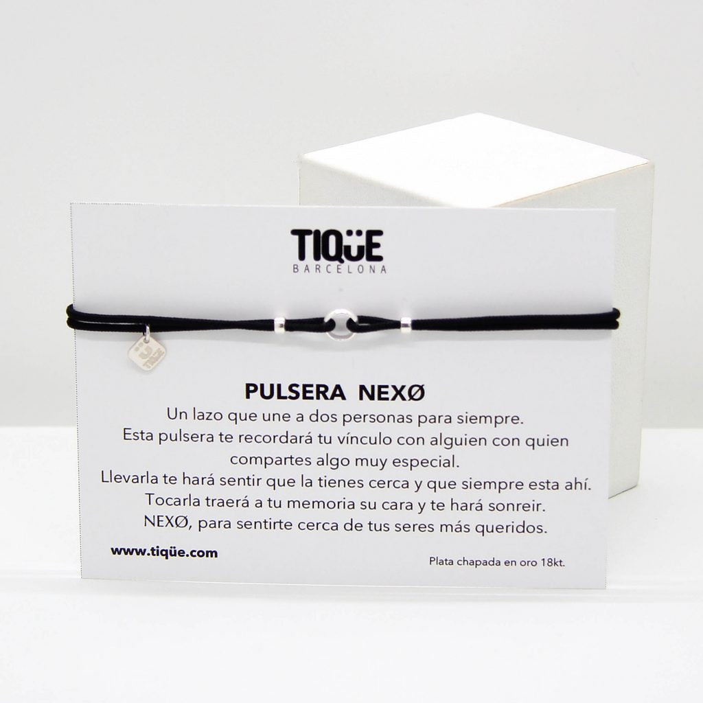Pulsera NEXO PLATA Negro