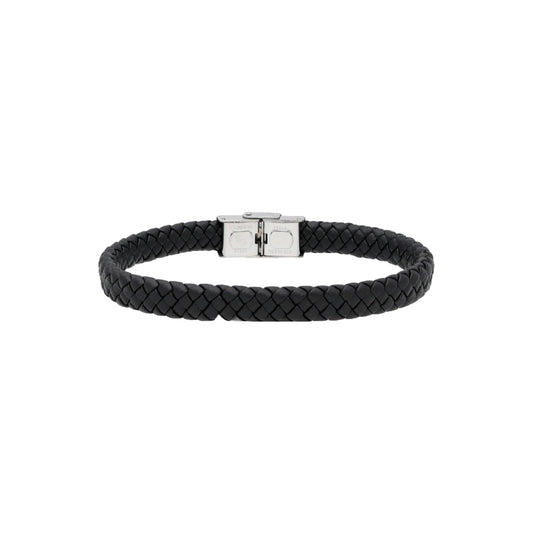 Leather and steel bracelet - 847BR287-N 