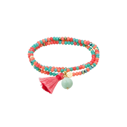 Polsera ZEN MANDARINA amb pedra natural 