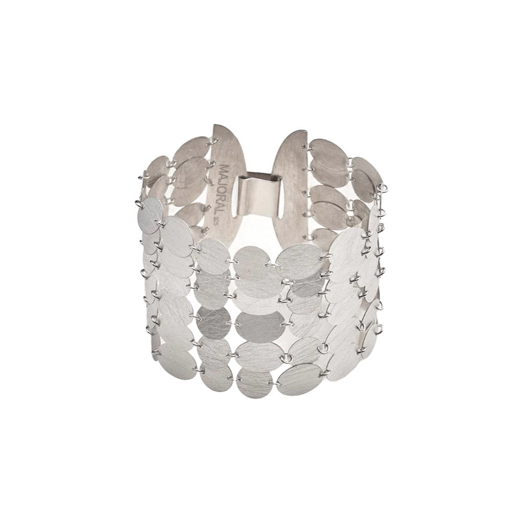 Party 6-strand silver bracelet