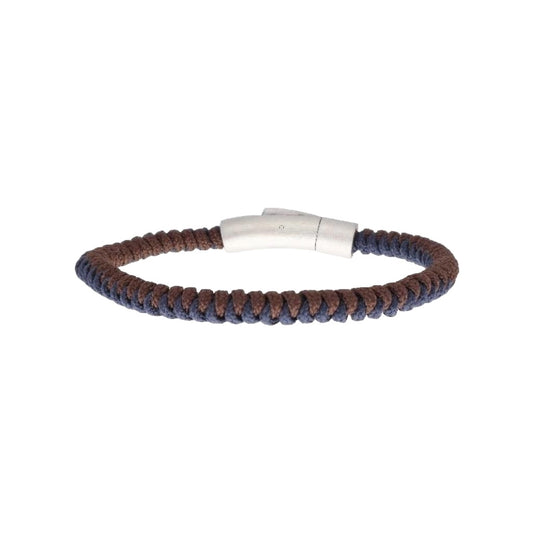 Steel and nautical rope bracelet - NTK038BR-A 