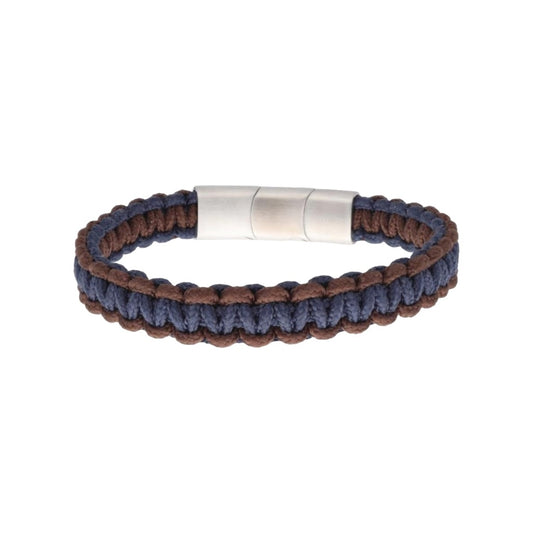 Steel and nautical rope bracelet - NTK035BR-A 
