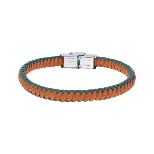 Steel and nautical rope bracelet - 87BR008-NJ 