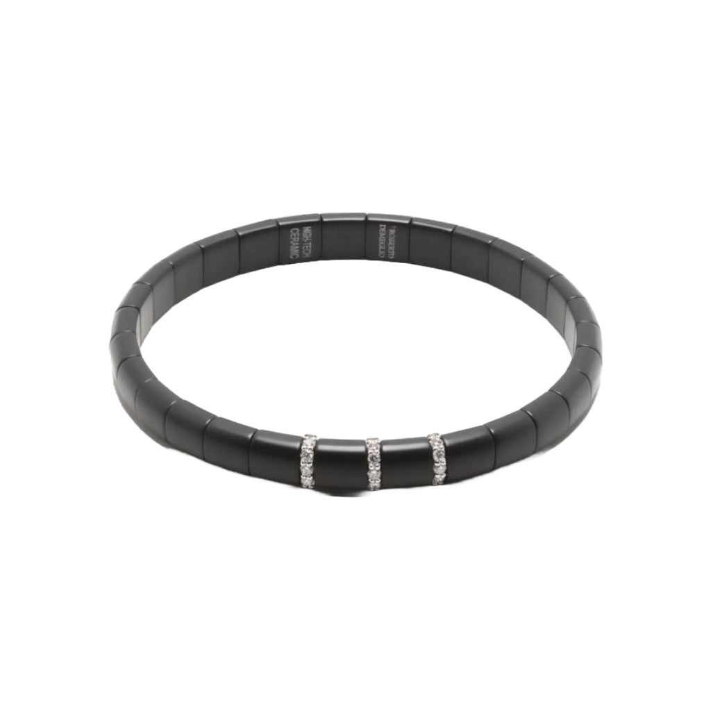 Bracelet with diamond panel