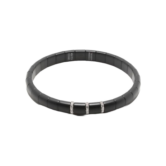 Bracelet with diamond panel