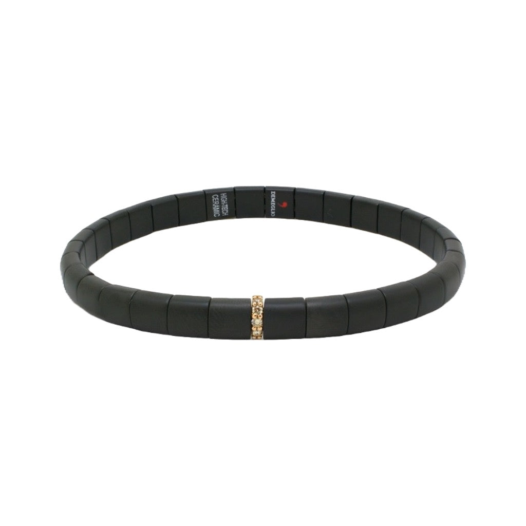 Large Brown Diamond Ceramic Bracelet