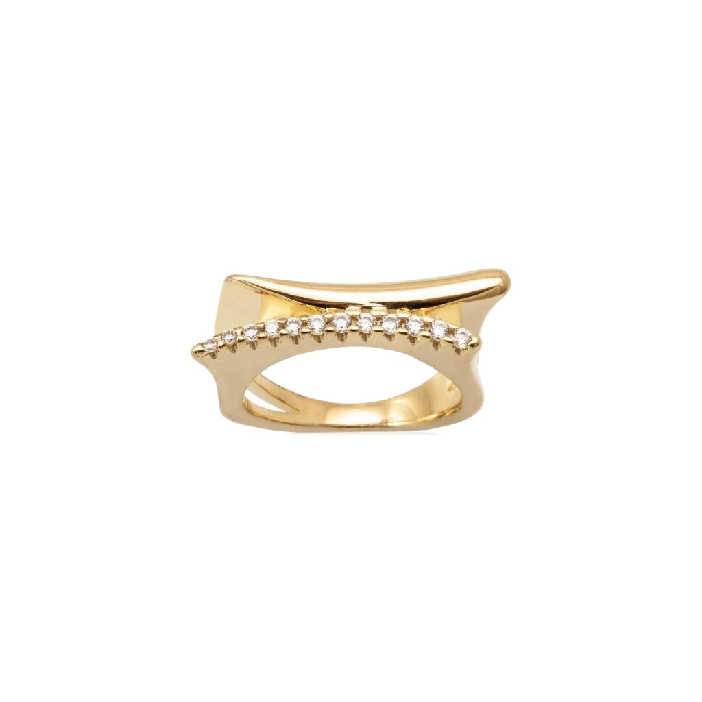 PADUA ring in gold-plated silver 