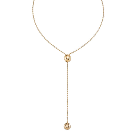 Collar banyat en or de 18k de cadena regulable