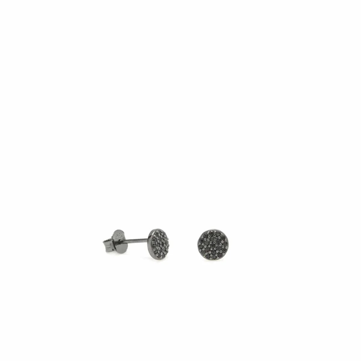 Arracades petites brillants plata ruteni motiu mini cercle