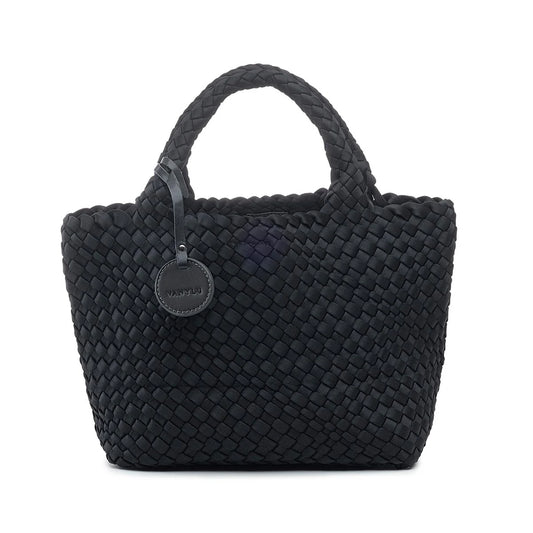 Basic. Bossa de neoprè trenat negre mat